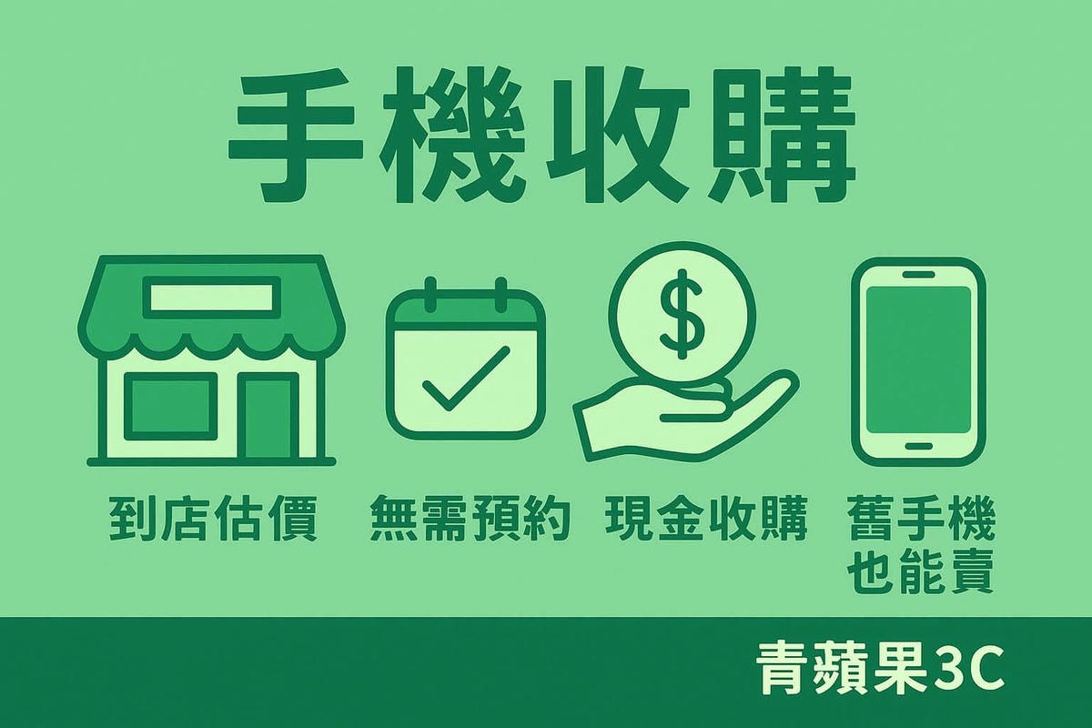手機收購流程懶人包圖解｜到店估價、無需預約、現金收購、舊機也能賣｜青蘋果3C