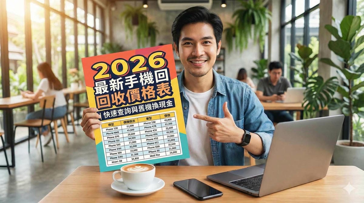 2026 最新手機回收價格表:快速查詢與舊機換現金 - 第1張圖 最新手機回收價格表,快速查詢與實體門市保障 (Latest mobile phone recycling price list, quick lookup and physical store guarantee)